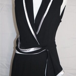 Fashion Nova Black and Silver Jumpsuit